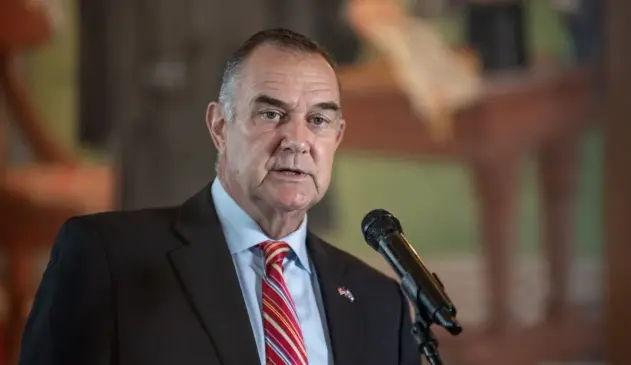 Missouri Gov. Mike Kehoe calls a special session of the state legislature, answering questions from reporters about the legislation he wants revisited. Annelise Hanshaw, Missouri Independent