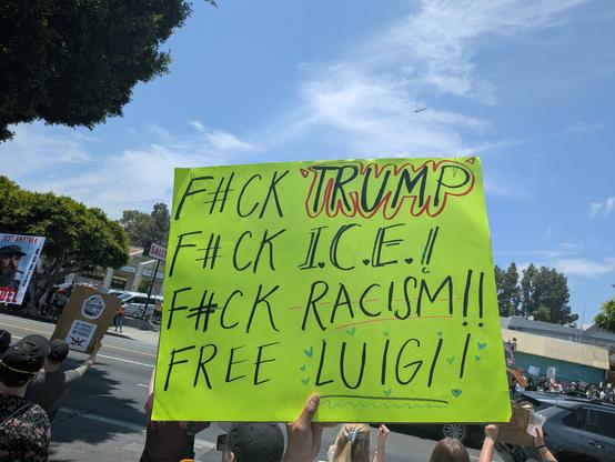 Fuck Trump
Fuck Ice
Fuck Racism
FREE LUIGI!