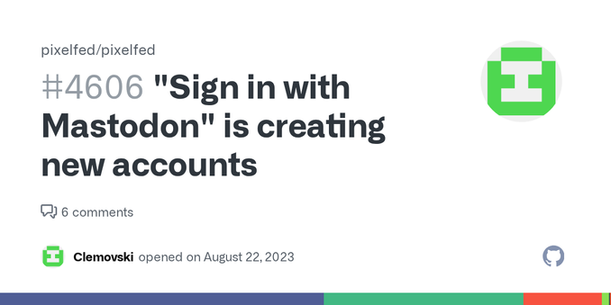 This new feature is great, though it does not describe what it actually does and is a bit deceptive in my opinion. Instead of signing in with Mastodon you create a new Pixelfed account and copy dat...