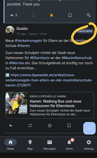 Ansicht gefilterter Postings in Frdihood