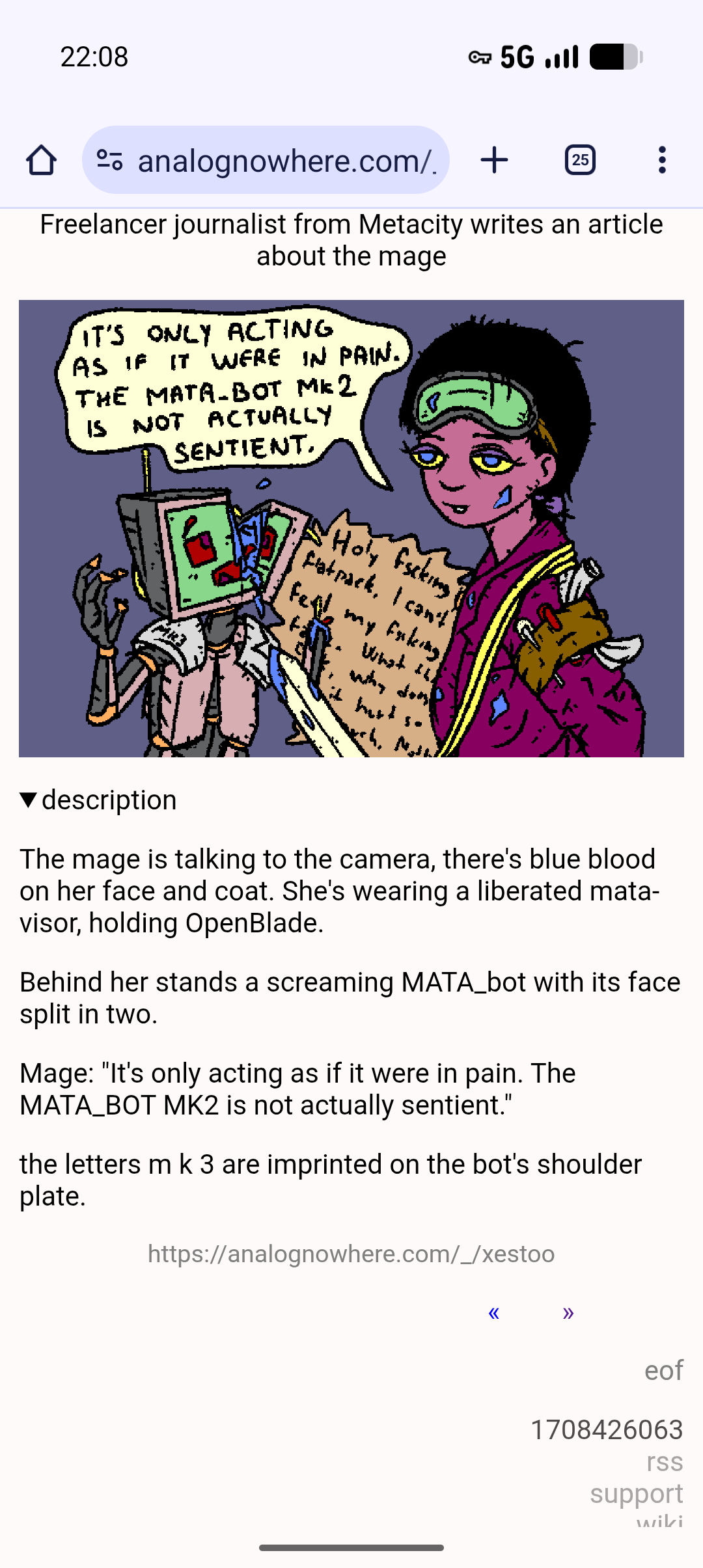 A cool drawing with a great description as well ;)
Goto https://analognowhere.com/_/xestoo
For that
