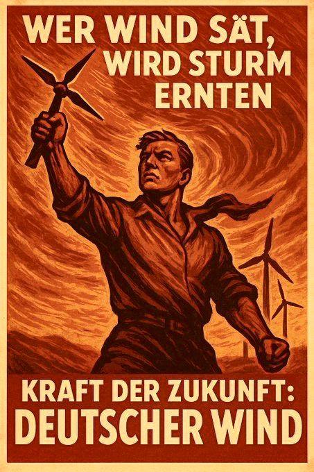 WER WIND SäT WIRD STURM ERNTEN
Kraft der Zukunft DEUTSCHER WIND