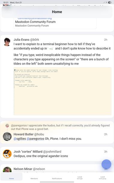 Screenshot on a Samsung tablet