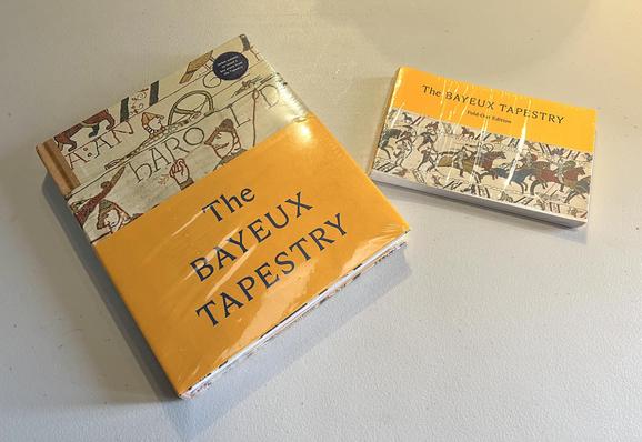 Bayeux Tapestry Exhibit Catalog and Bayeux Tapestry reproduction from The British Museum.