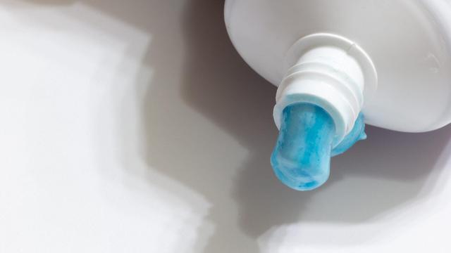 a stock photo of a tube of toothpaste