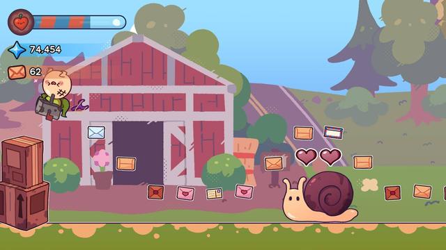 Screenshot from a game called Turnip Boy Steals the Mail
