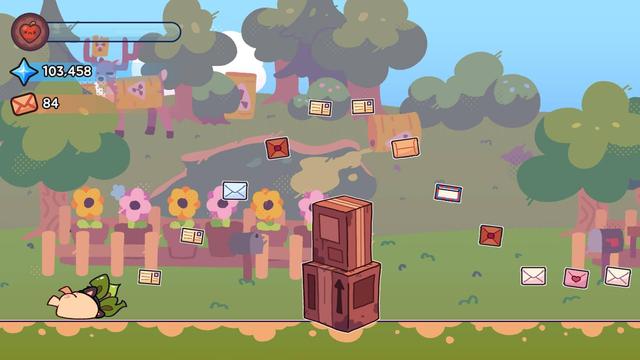 Screenshot from a game called Turnip Boy Steals the Mail
