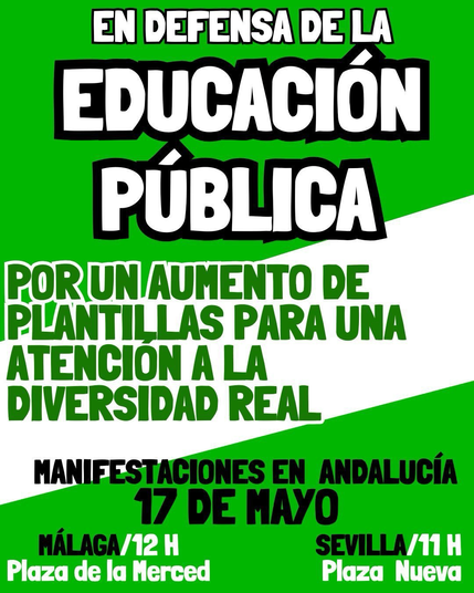 Cartel de la manifestación