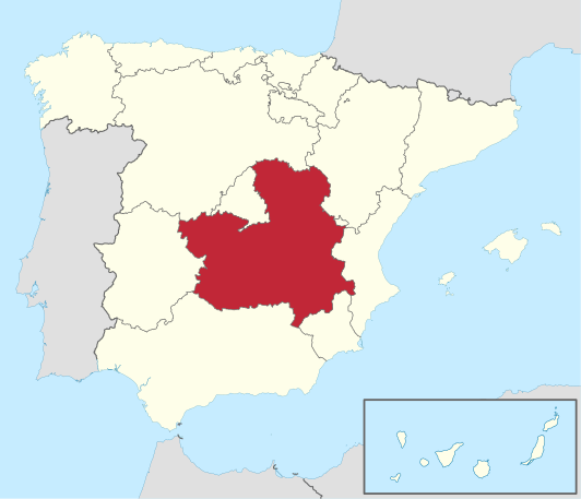 Mapa de Castilla-La Mancha