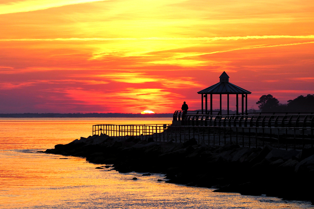 Ocean City Maryland Fishing Pier in January - Bill Swartwout