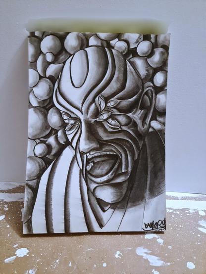 Charcoal drawing on paper by Fabian Zolar, artist, artwork, contemporaryart, https://www.zolart.de