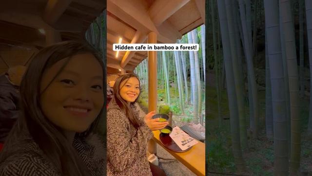 Secret Matcha cafe in a bamboo forest! #travel #japan #tokyo