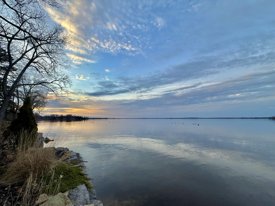 Ottawa River at dusk, April 25 2025
