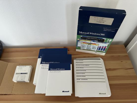 Windows/386 2.11, Deutsche Version, ausgepackt