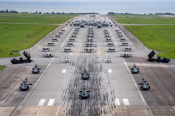 US Air Force and Navy ‘elephant walk’ in Japan could be ‘largest seen’