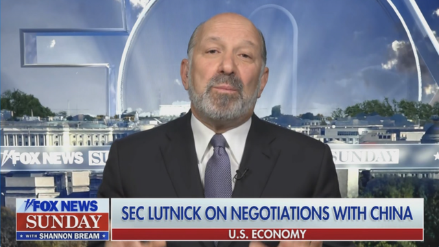 Secretary Lutnick on Fox says claims that the Trump Admin is making bad trade deals and getting little in return, is "fake news".

So you know it's true.