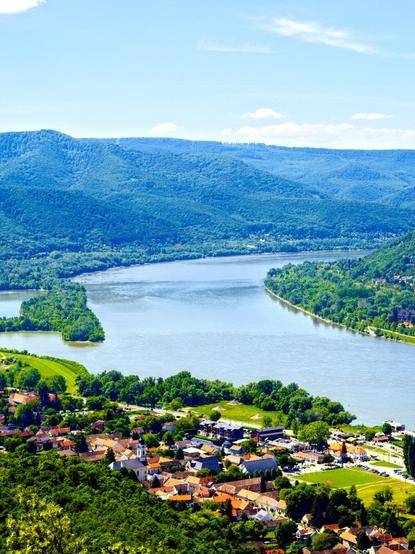The danube bend seen from visegrad
