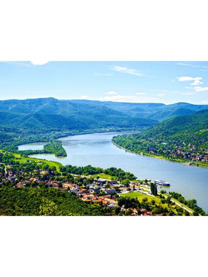 The danube bend seen from visegrad