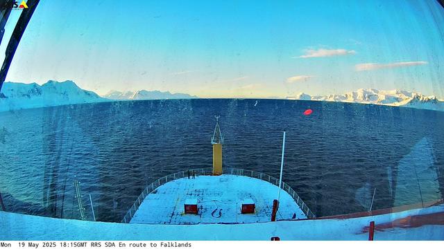 View from the RRS Sir David Attenborough Webcam.