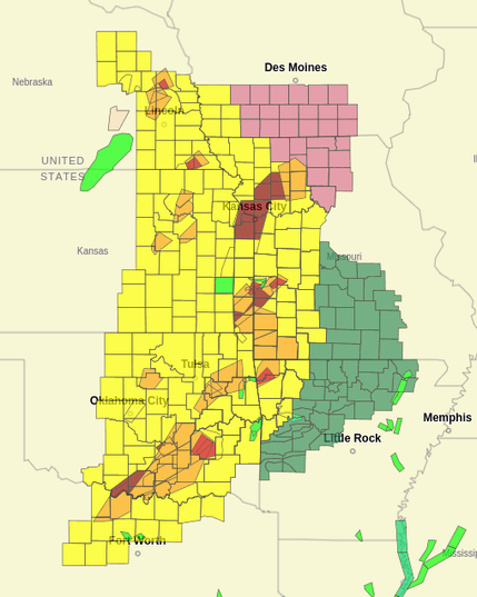 Many weather warnings