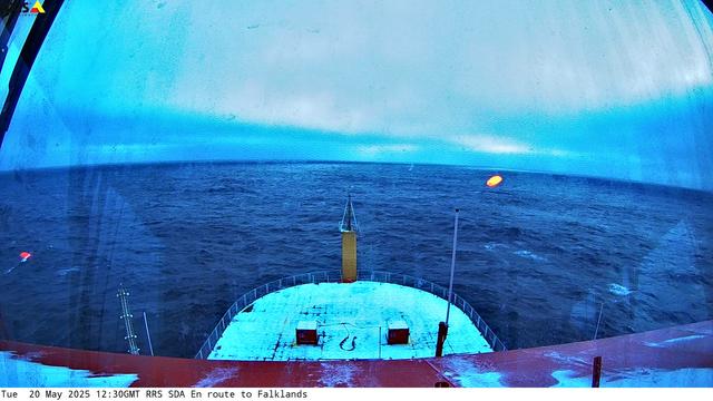 View from the RRS Sir David Attenborough Webcam.