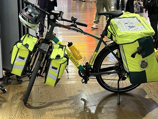 Heathrow airport medical bike ridden by I’m guessing first responders