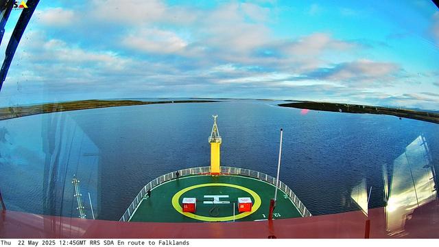View from the RRS Sir David Attenborough Webcam.
