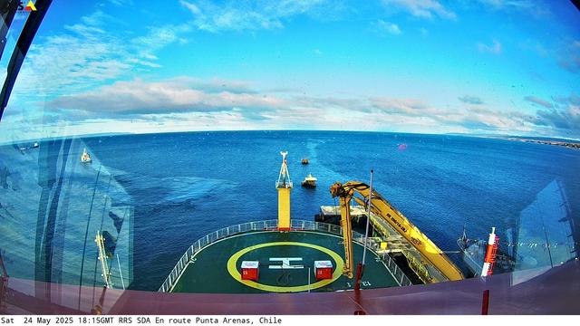 View from the RRS Sir David Attenborough Webcam.