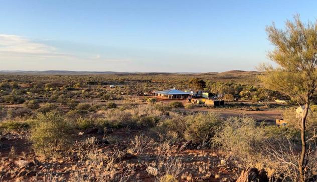 Photo of dwelling in the vast Australian Outback.