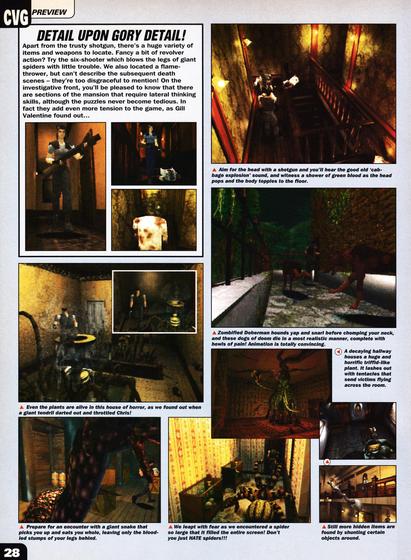Preview for Resident Evil on PSone from CVG 173 - April 1996 (UK)