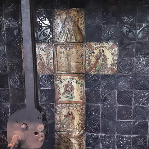 #TilesonTueday  Backwallf of a fireplace. Dated 1778, Grefrath, NRW, Germany.