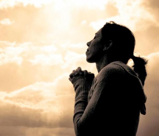 Woman praying