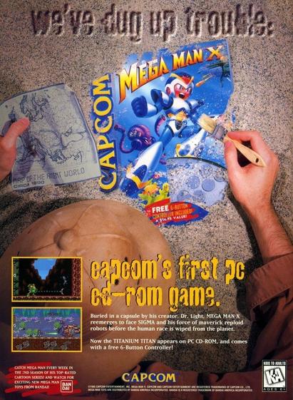 Mega Man X For PC Magazine Ad (1995)