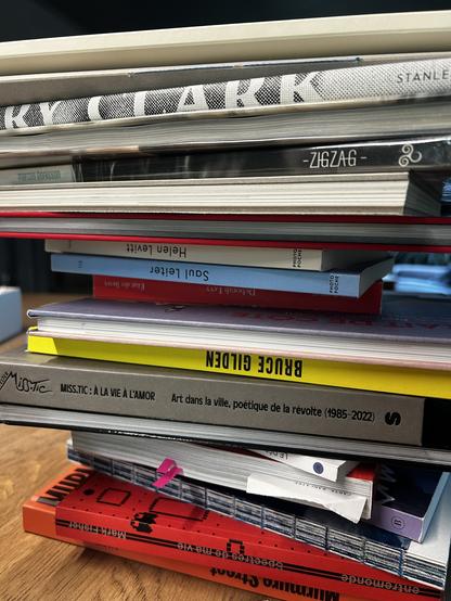 a stack of books