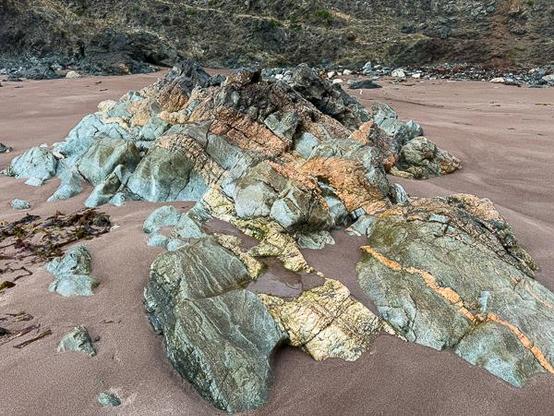 Shetland beach rock