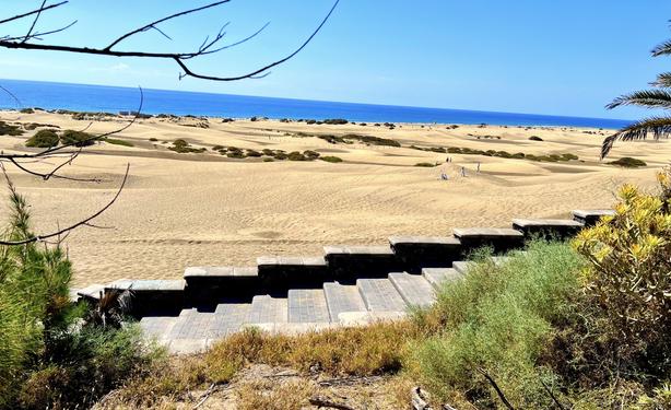 Today is Happy Canary Islands Day! 🇮🇨☀️🌴🍹😎👍🏻🇮🇨 A day in which The Canaries celebrate their own identity. It's the only autonomous region in Spain that has got such condition and, as such, is unique on its own. They call it #Canariedad. 

A feeling like no other, they would tell you those who are either born or live here. You just have to experience it yourself to understand what they meant with it. I have been living in Gran Canaria now for over 21 years and I still find it tough to describe what it is like, so better give you a glimpse of what it means to me: a paradise on earth constantly marvelling at different landmarks like the golden sand dunes of Maspalomas on a clear blue sky day watching the ocean waves hitting the beach in the horizon and a stairway hinting access to paradise for a day at the beach and more! 

¡¡Feliz Día de Canarias, gente!! 🇮🇨☀️🌴🍹😎👍🏻🇮🇨