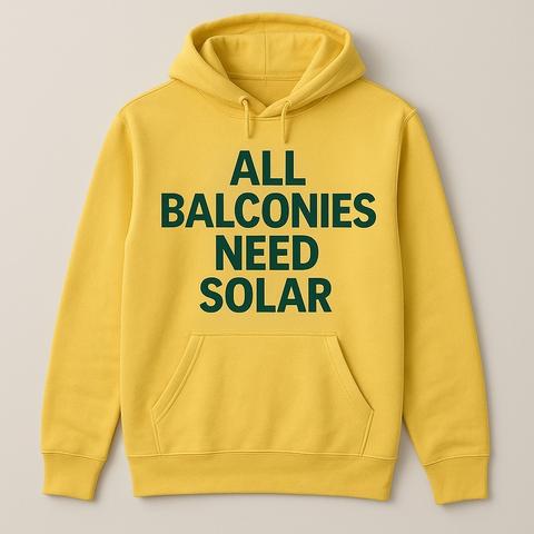 Hoodie mit All Balconies need Solar