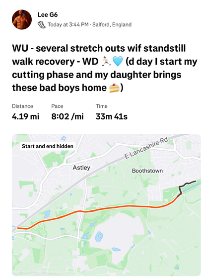 Strava run route