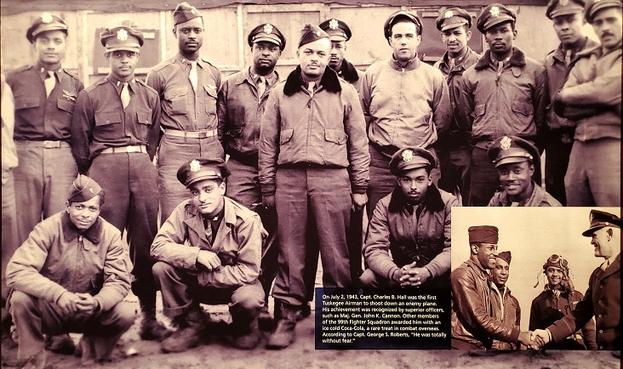 Tuskegee Airmen of the 99th Fighter Squadron serving in Europe in WWII