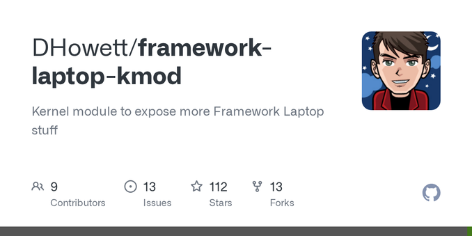 Kernel module to expose more Framework Laptop stuff - DHowett/framework-laptop-kmod