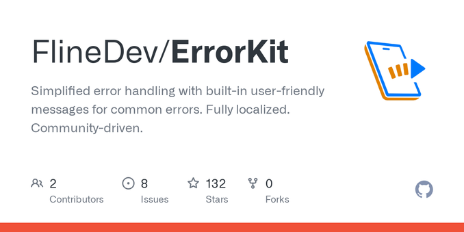 Simplified error handling with built-in user-friendly messages for common errors. Fully localized. Community-driven. - FlineDev/ErrorKit