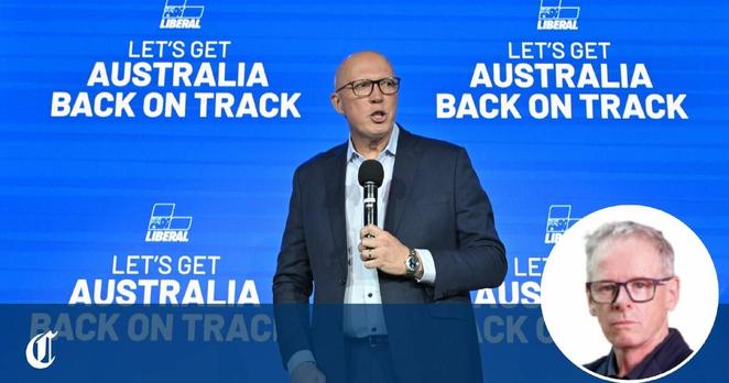 Opposition Leader Peter Dutton at a campaign rally in Adelaide. Picture AAP