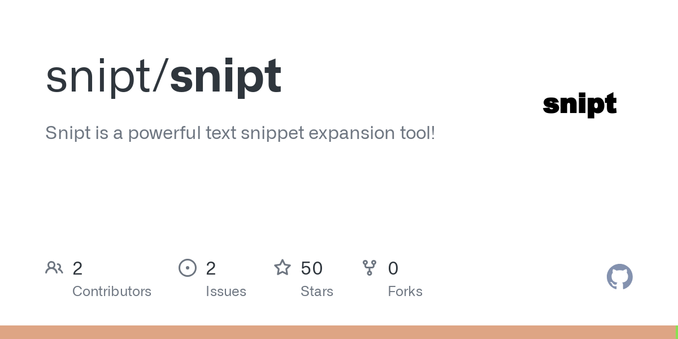 Snipt is a powerful text snippet expansion tool! Contribute to snipt/snipt development by creating an account on GitHub.