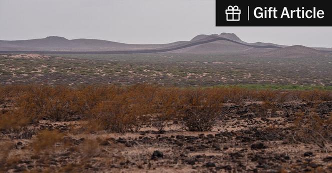 A newly designated “National Defense Area” stretches from the U.S.-Mexico border wall to New Mexico State Road 9. A newly designated “National Defense Area” stretches from the U.S.-Mexico border wall to New Mexico State Road 9.
