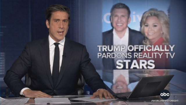 Image of the Chrisley's, a reality TV couple who coached viewers on how to get rich quick investing in real estate.

"Pardons" are supposed to go to people who were either possibly wrongfully convicted, too severely convicted, or are repentant for what they did.

Instead, the Narcissist-In-Chief is pardoning supporters who remind him of himself, convicted of crimes similar to those HE committed because it mitigates his OWN crimes.