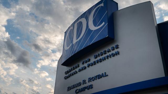Huge facade for CDC headquarters against a beautiful sky. Huge facade for CDC headquarters against a beautiful sky.