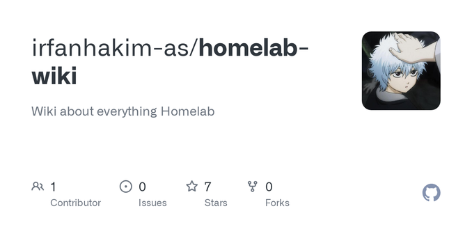 Wiki about everything Homelab. Contribute to irfanhakim-as/homelab-wiki development by creating an account on GitHub.