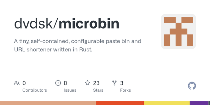 A tiny, self-contained, configurable paste bin and URL shortener written in Rust. - dvdsk/microbin