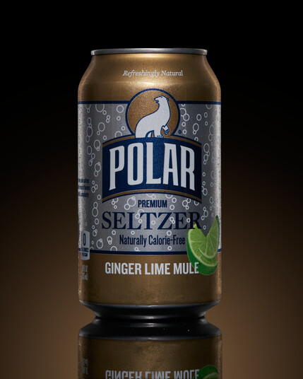 A can of Ginger Lime Mule flavored Polar Premium Seltzer.