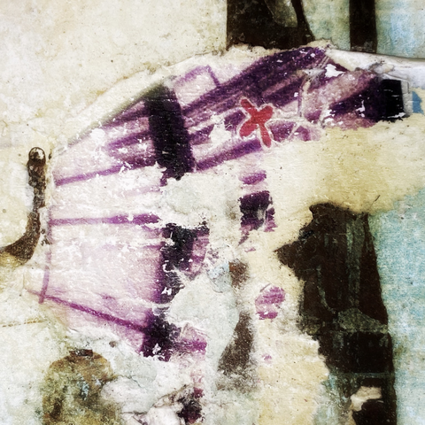 A very abstract photo of a poster in Bristol